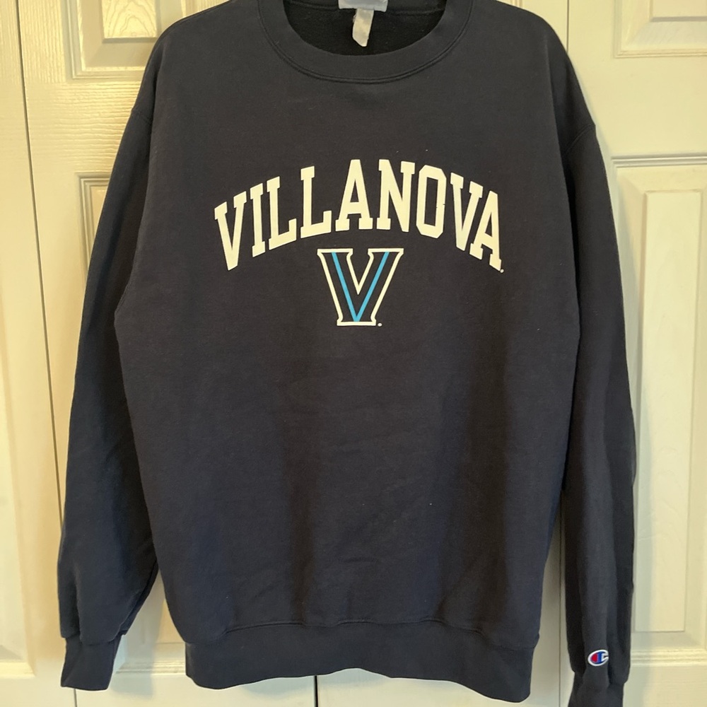 Champion Villanova Black Crewneck Sweater